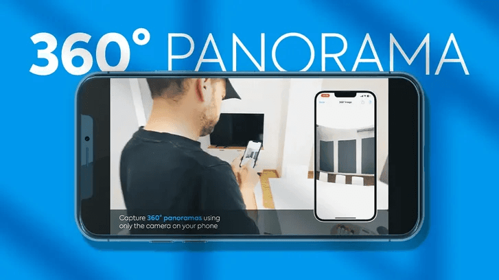 magic plan capturing 360-degree panorama images for complete room documentation during inspections