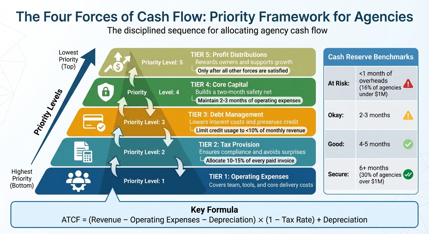 The Four Forces of Cash Flow Priority Framework for Agencies
