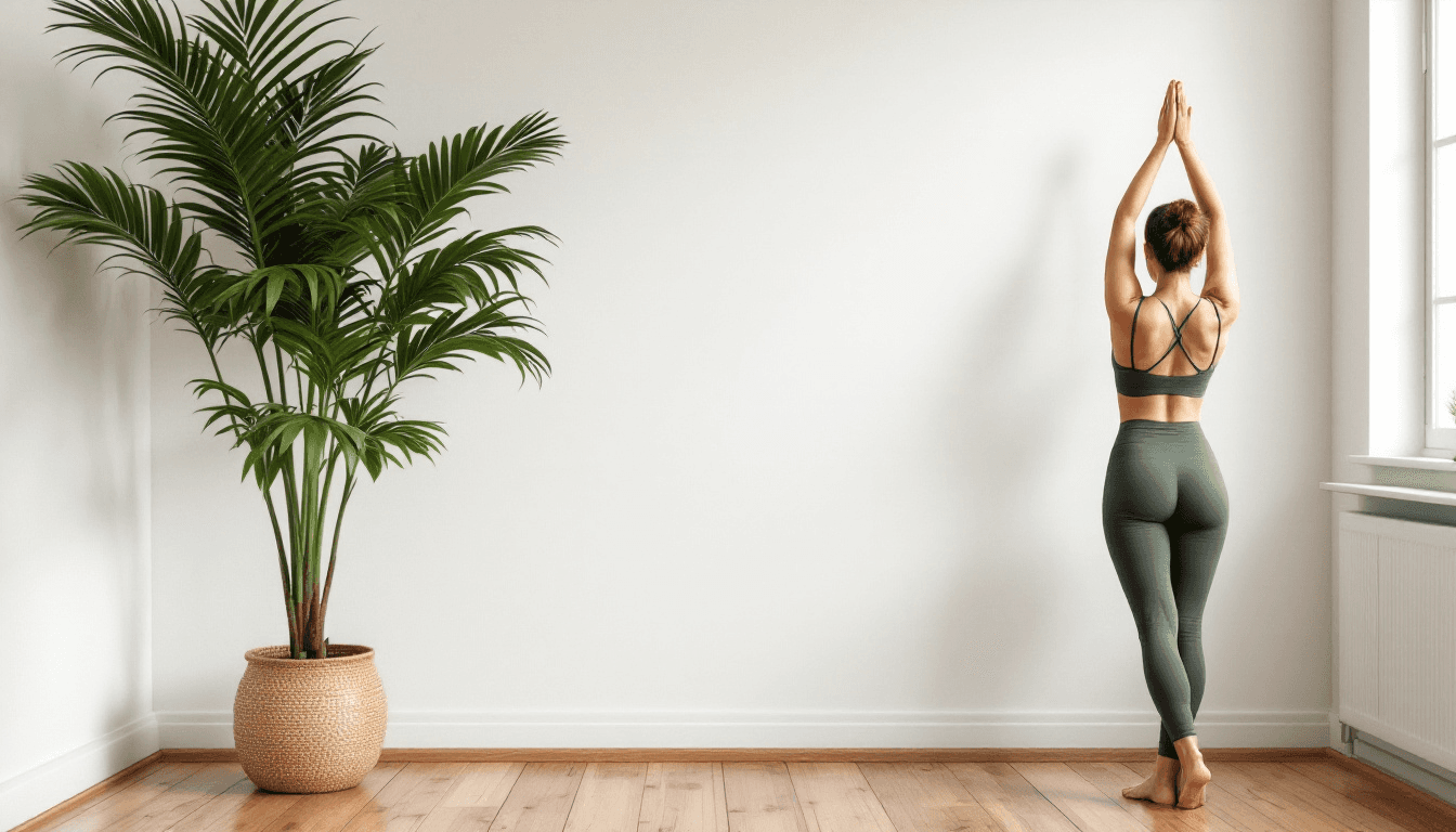 woman stretching