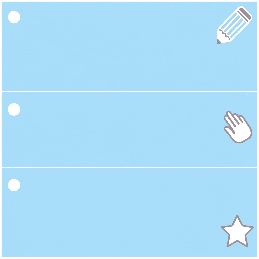 Checklist of three key developmental readiness signs for tracing