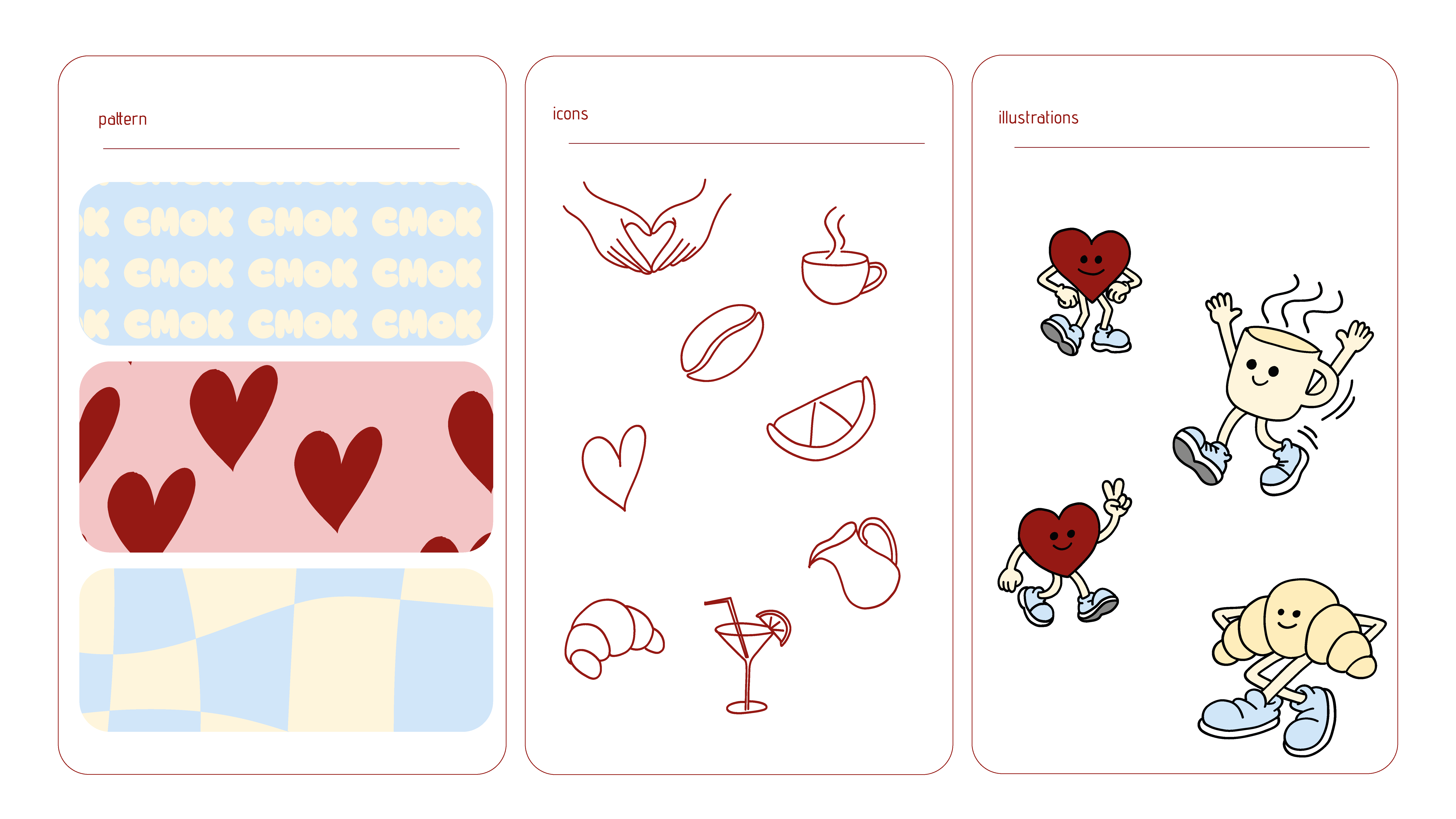 cmok patterns, icons and illustrations