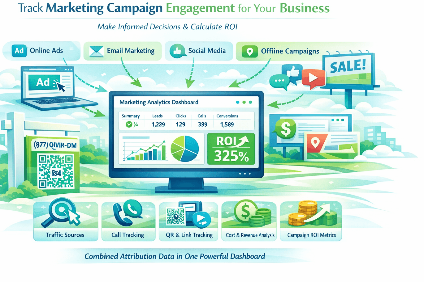 Tracking campaign engagement for your business in QIVIR.