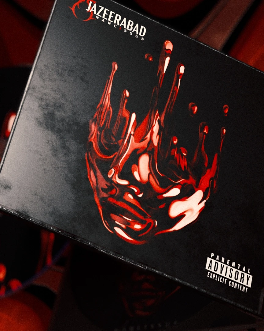 Closeup of the Jazeerabad Narcissus 01 EP Album artwork