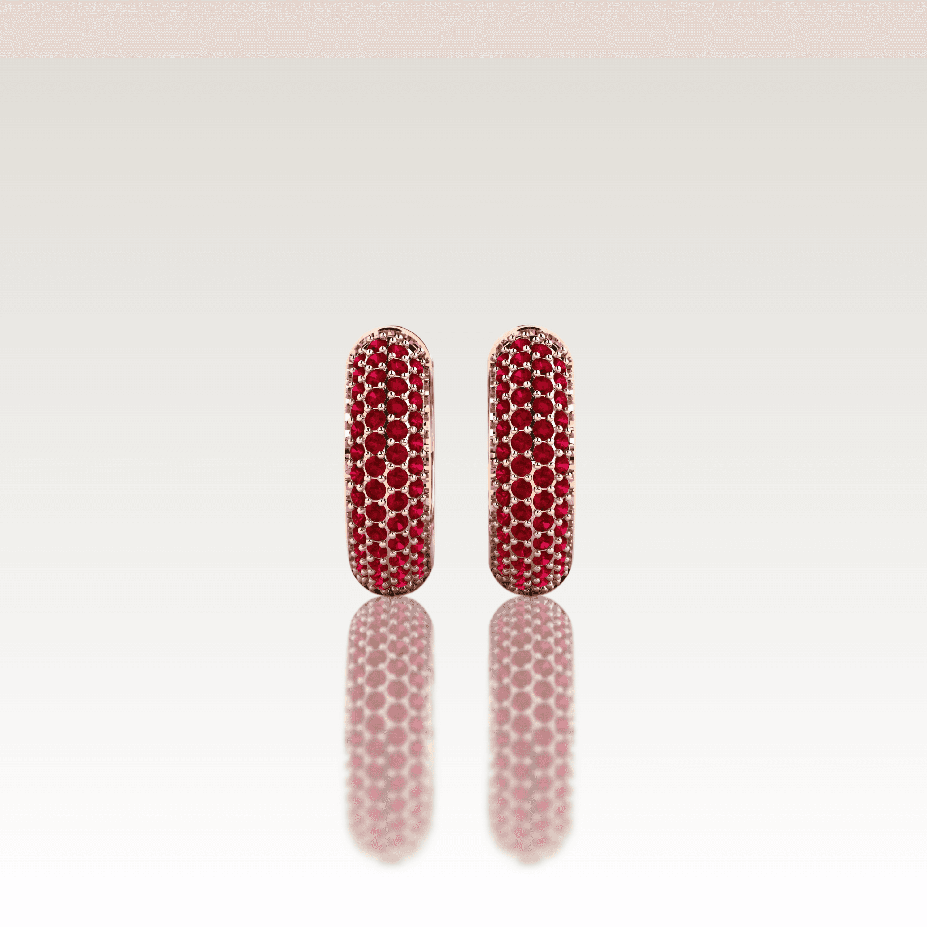 BON'BON Vermilion Hoop Earrings image 1