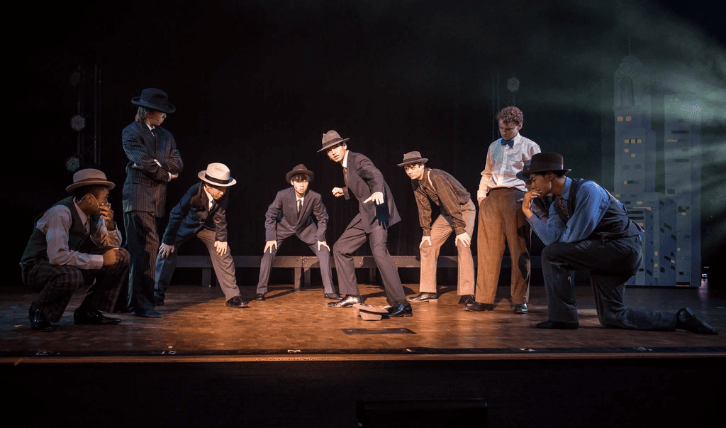 Broadway Arts Studio students and faculty in performance moments