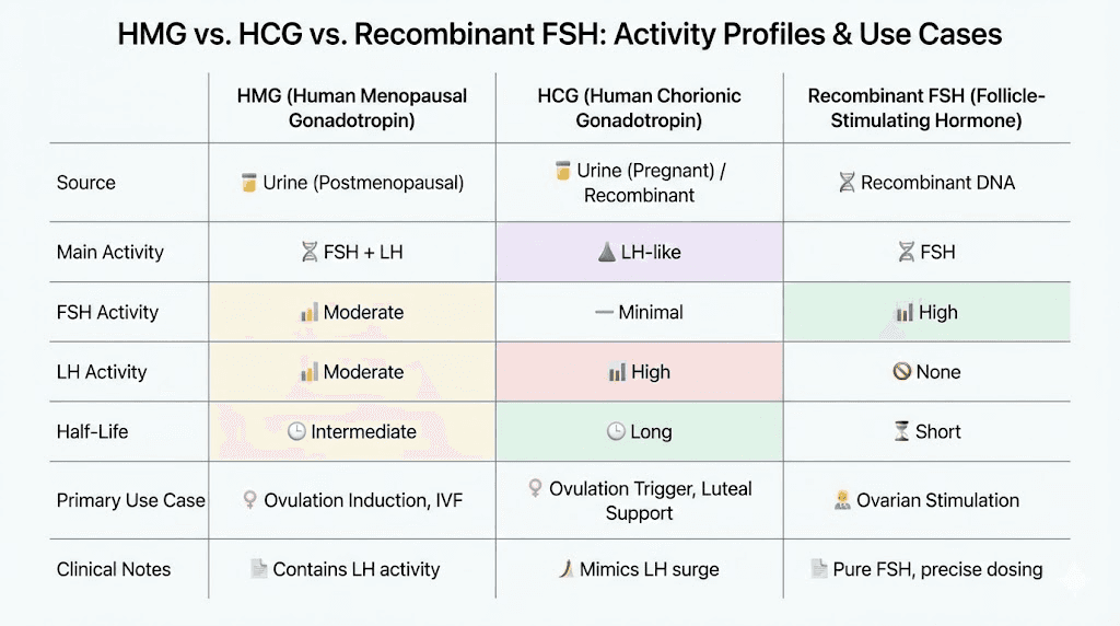 hmg peptides comparison