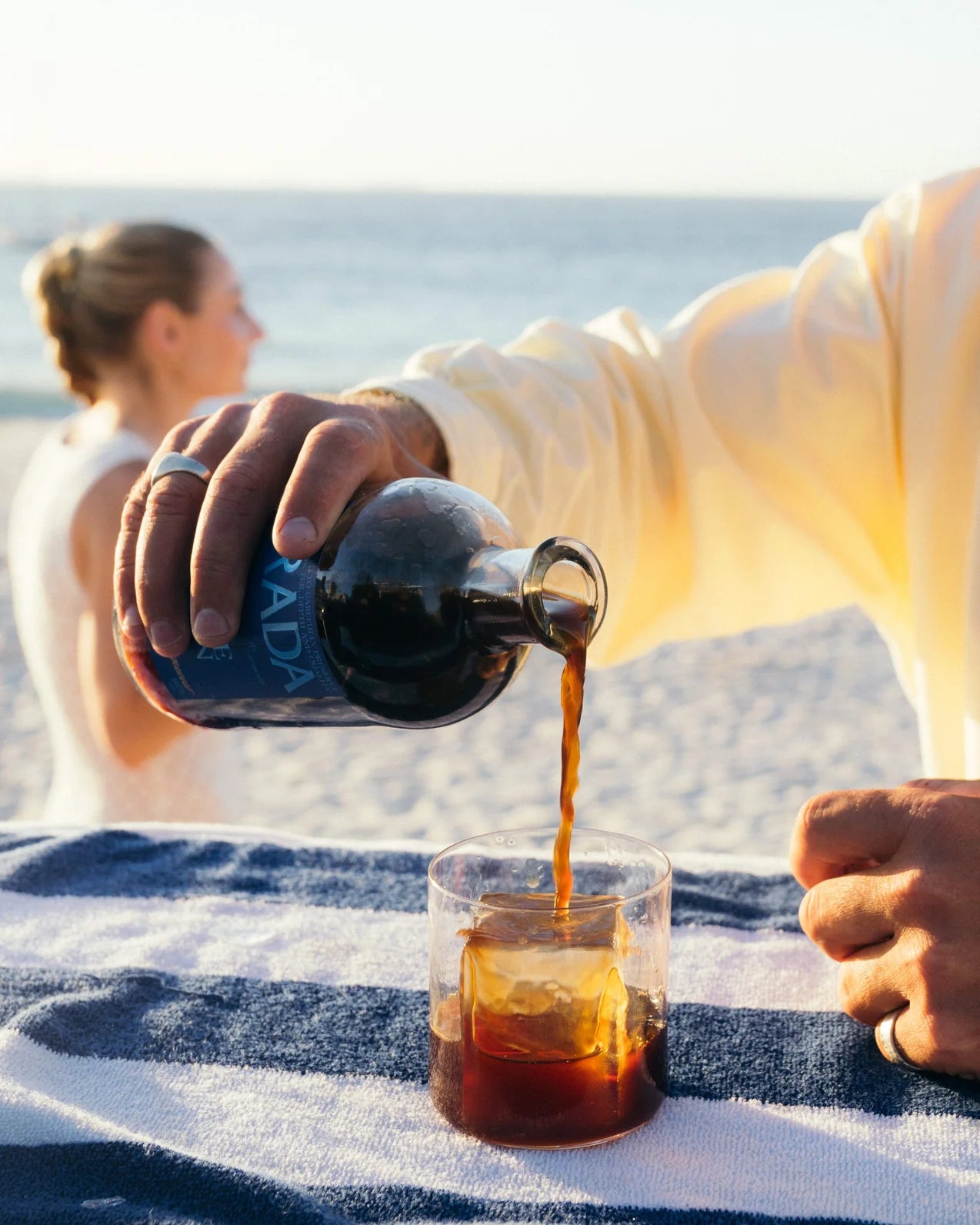 GRADA 01 Single Origin 700ml — the single-ingredient espresso martini, alternate bottle angle.