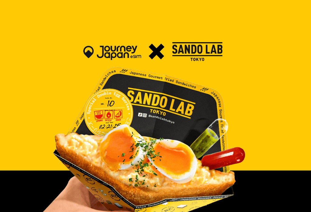 Journey Japan eSIM and Sando Lab partnership banner