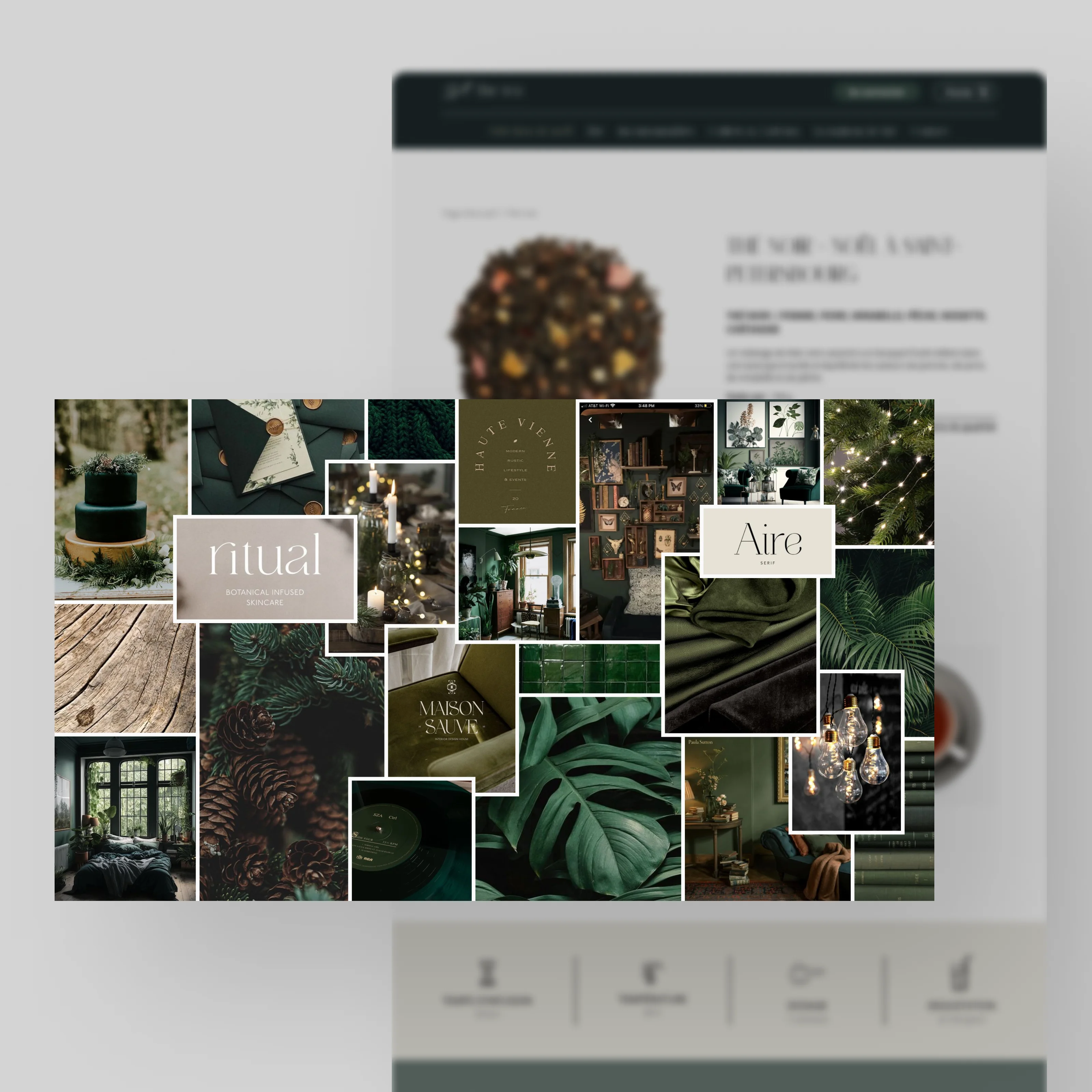 Moodboard des interfaces