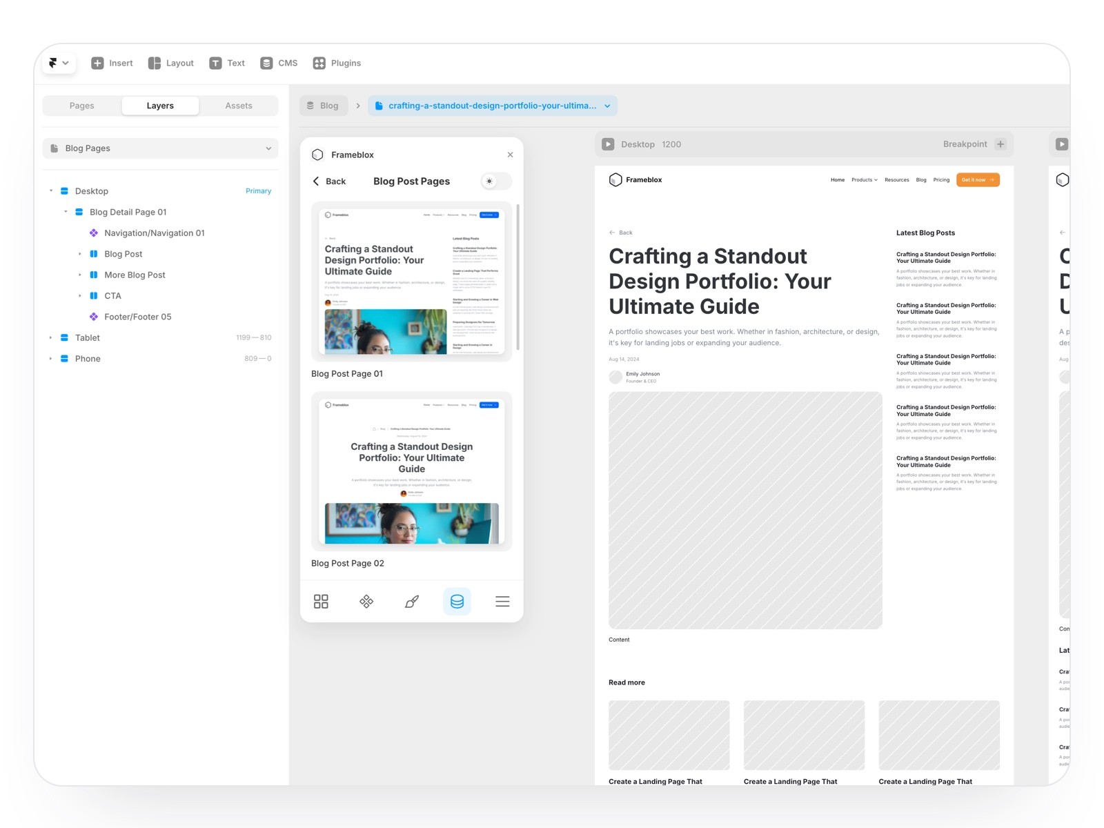 How do I create CMS collections in my Framer project?