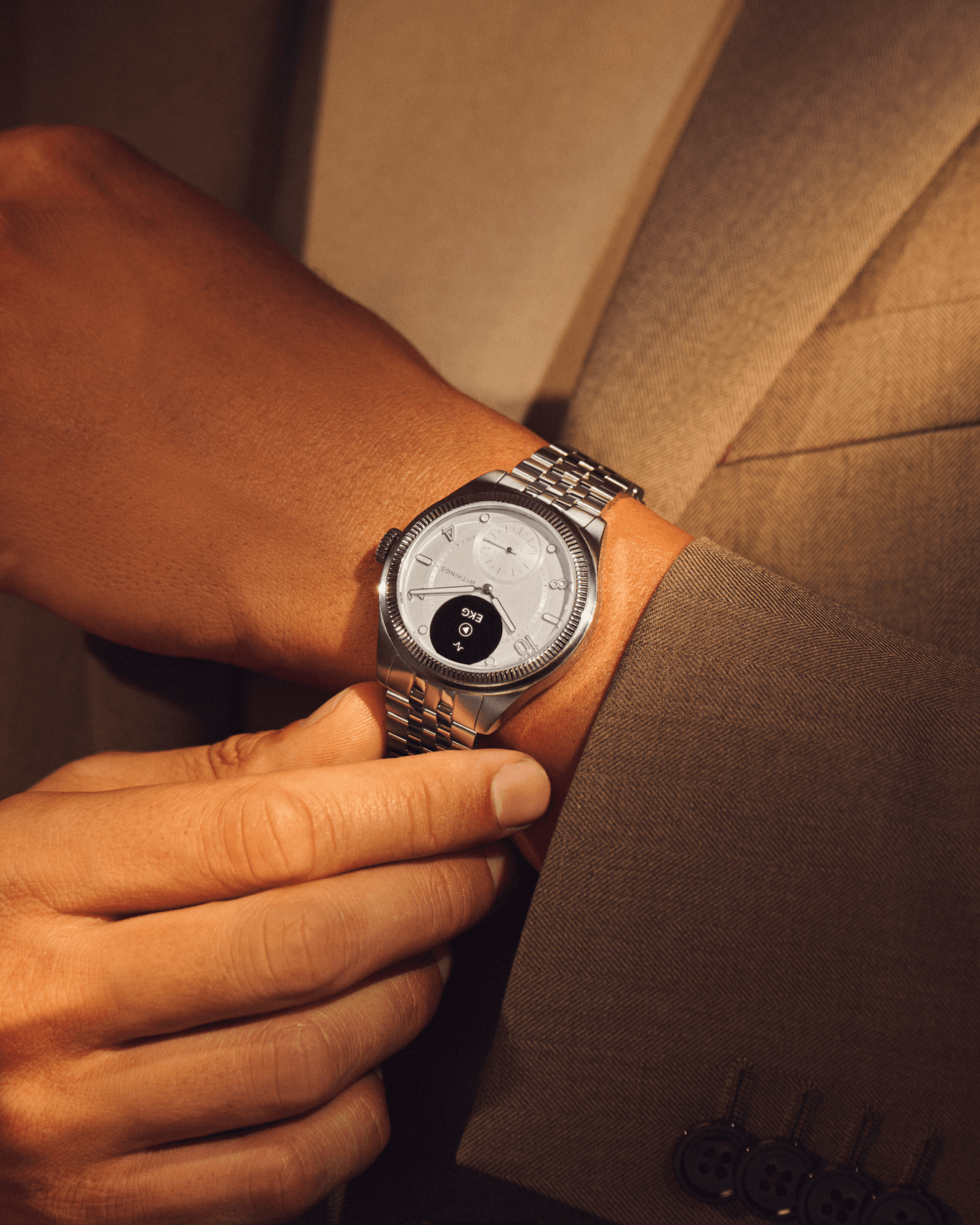 Art direction for Withings Nova Brilliant, lifestyle imagery for hybrid watch, directed by Manuel Astorga.