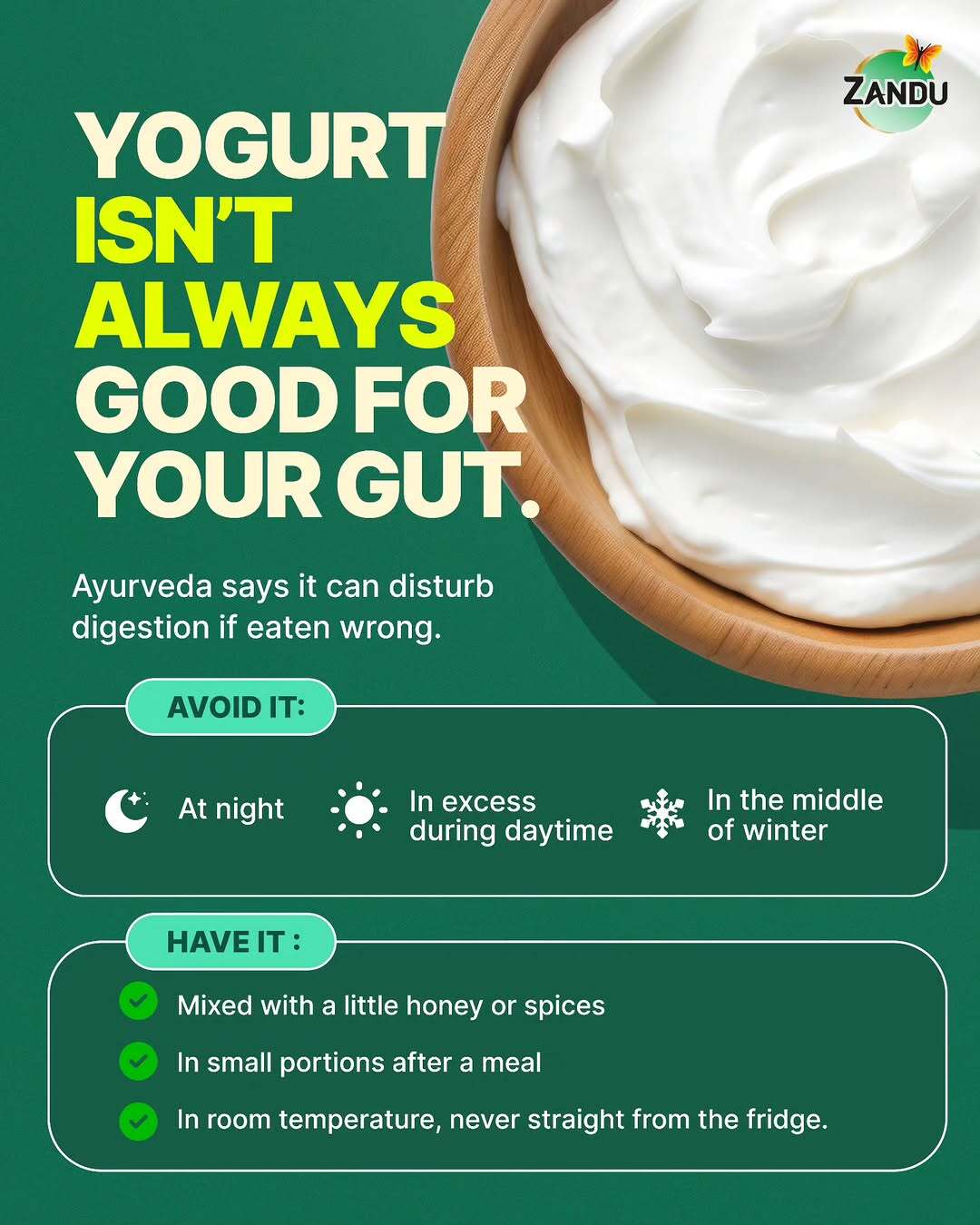 Yogust isn't always good for your gut