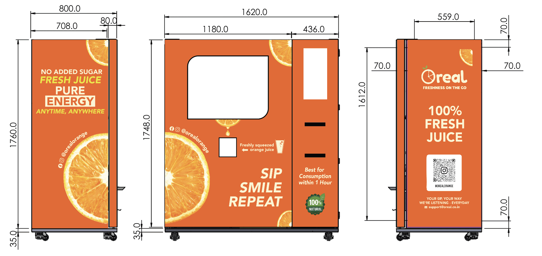 Vending machine design