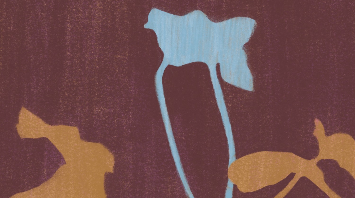 Detail of "Botanical Composition 04" — digital illustration by Katarzyna Księżopolska