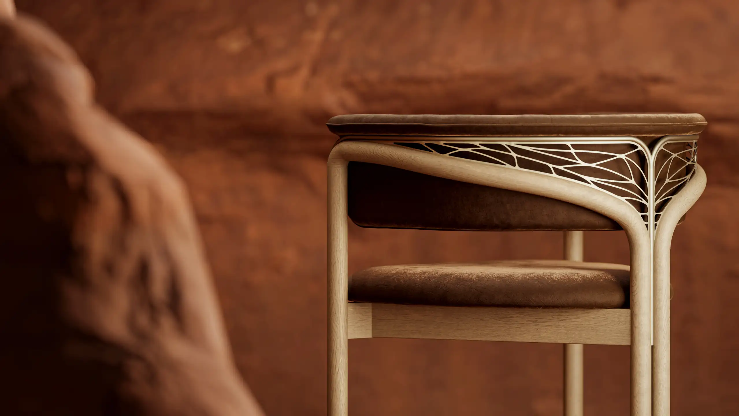 Morpho Red Desert collection Volita dining chair.