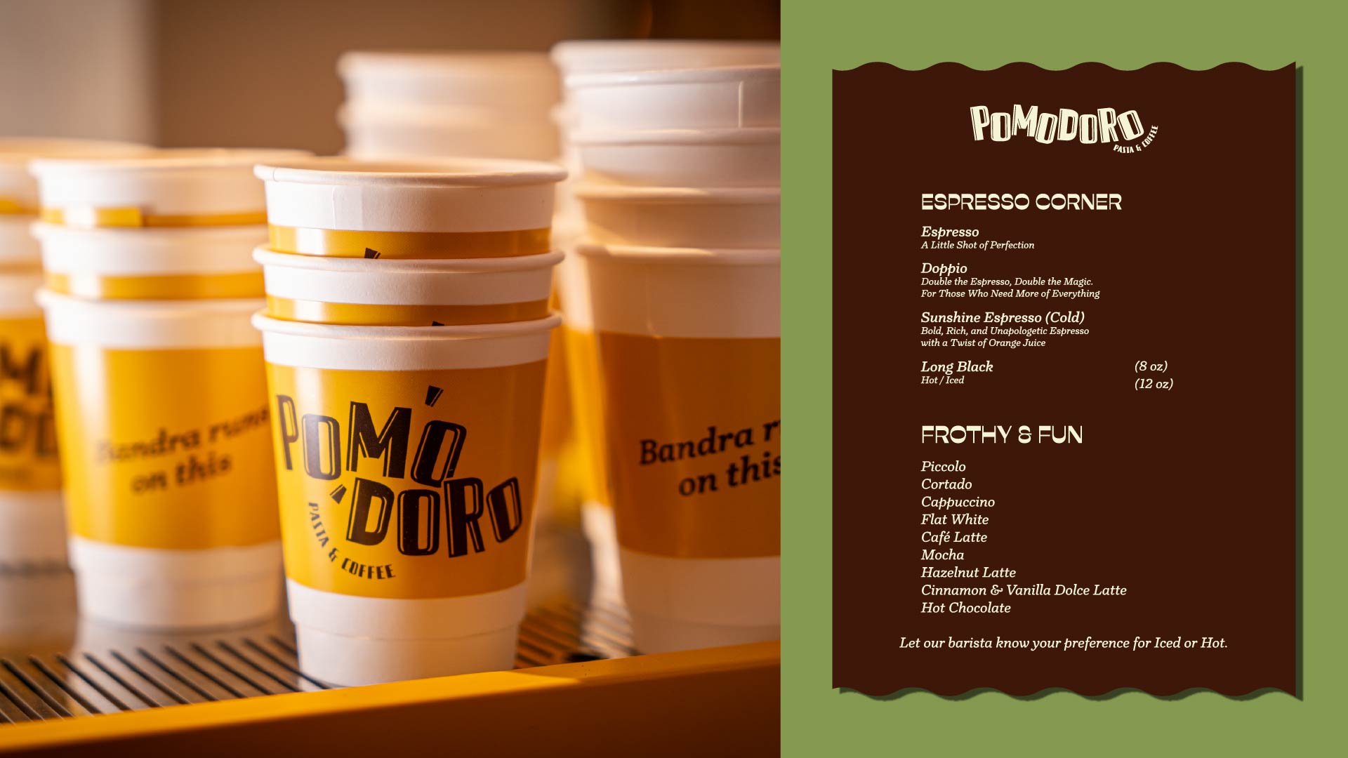 Shot of Paper Coffee Cup and Coffee Menu Design