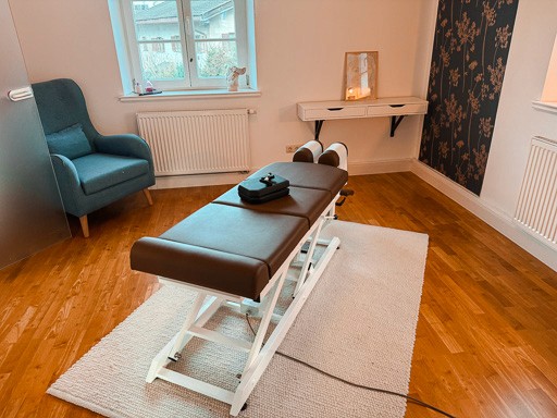 Happy women with long air