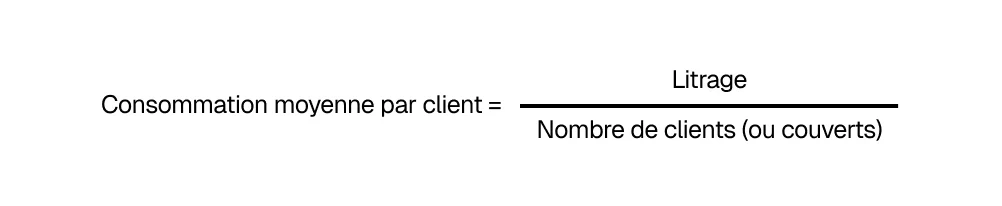 Formule consommation moyenne par client