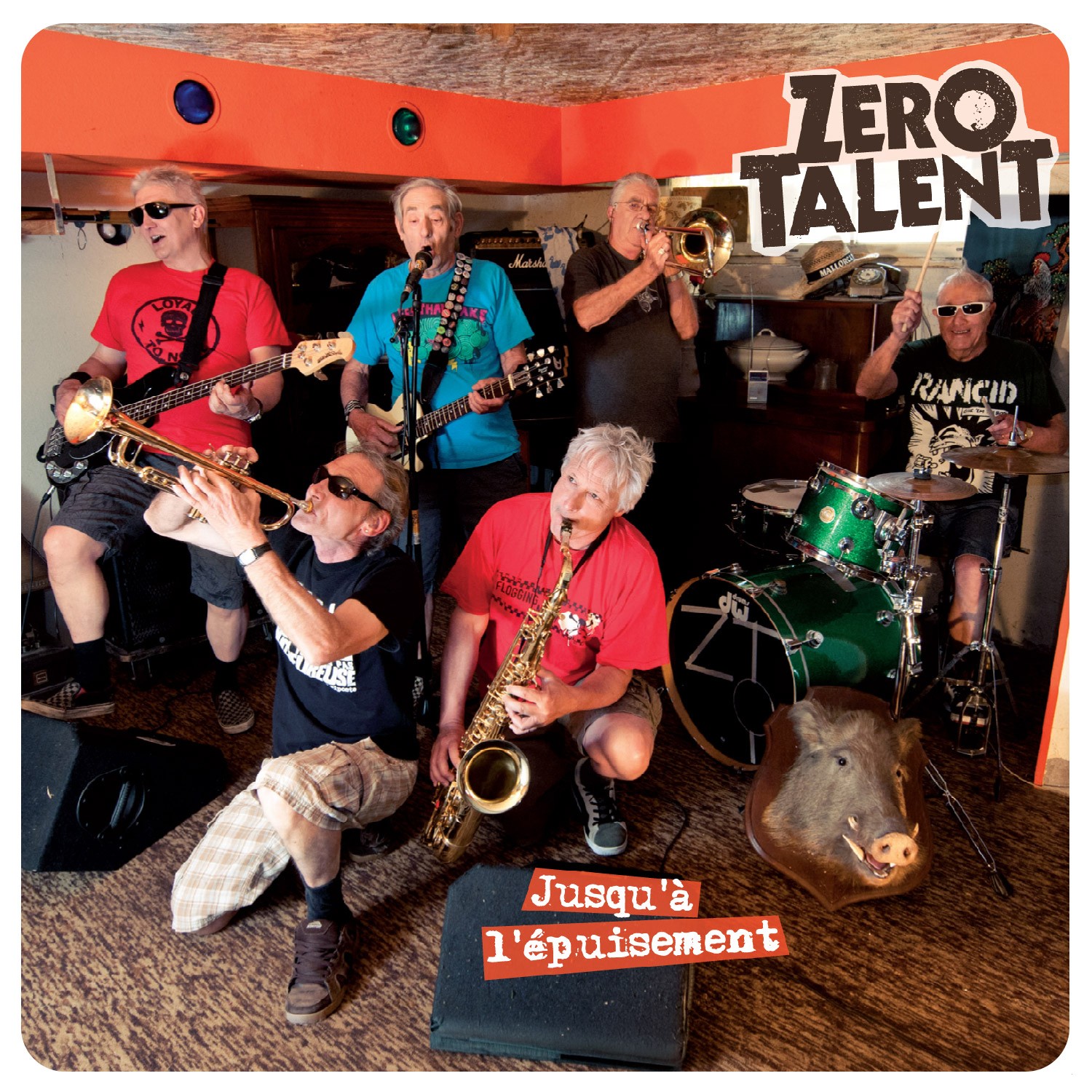 old men playing instruments in a old living room