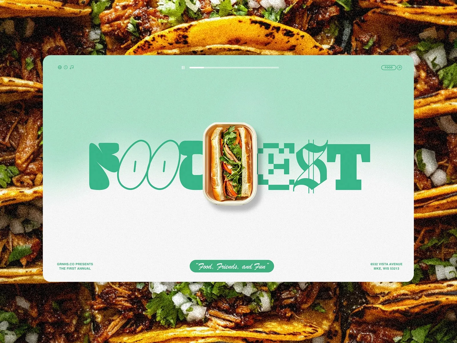 FoodFest 1.0 event branding hero