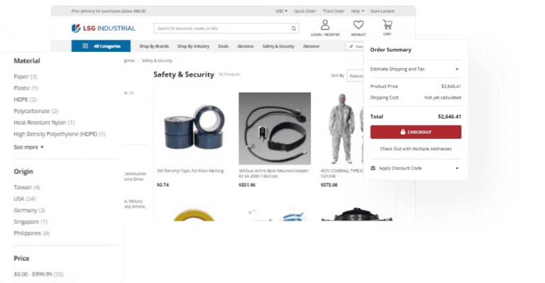 LSG Industrial mockup
