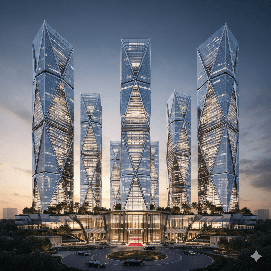 ultra luxury apartments Noida diamond design