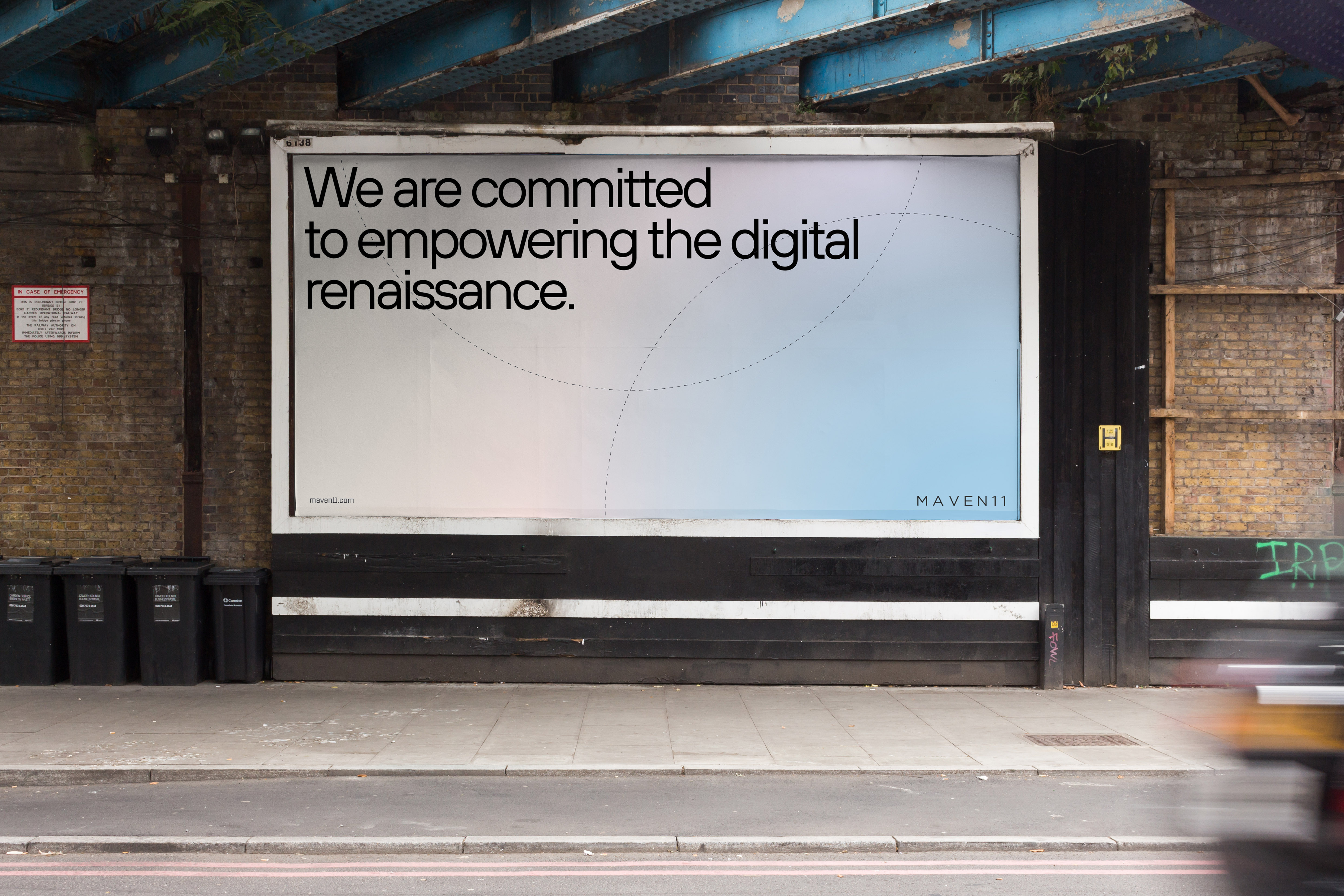street advertisment logo mockup by analogue agancy