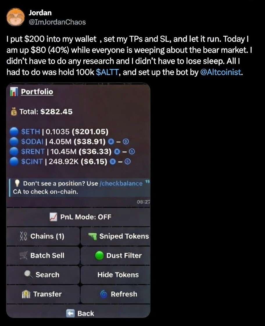 Twitter testimonial screenshot