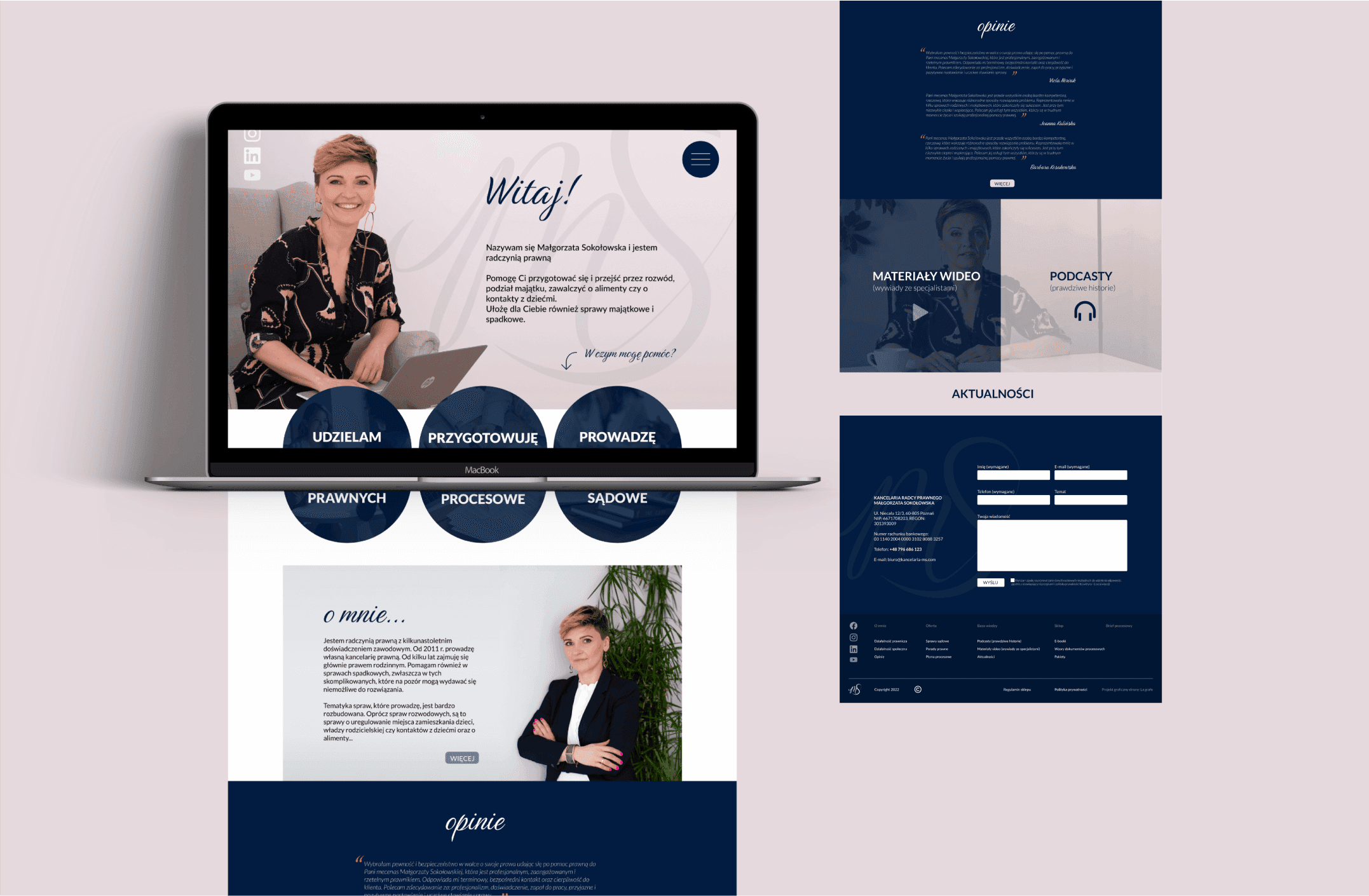 Logo displayed on a laptop screen with a website.