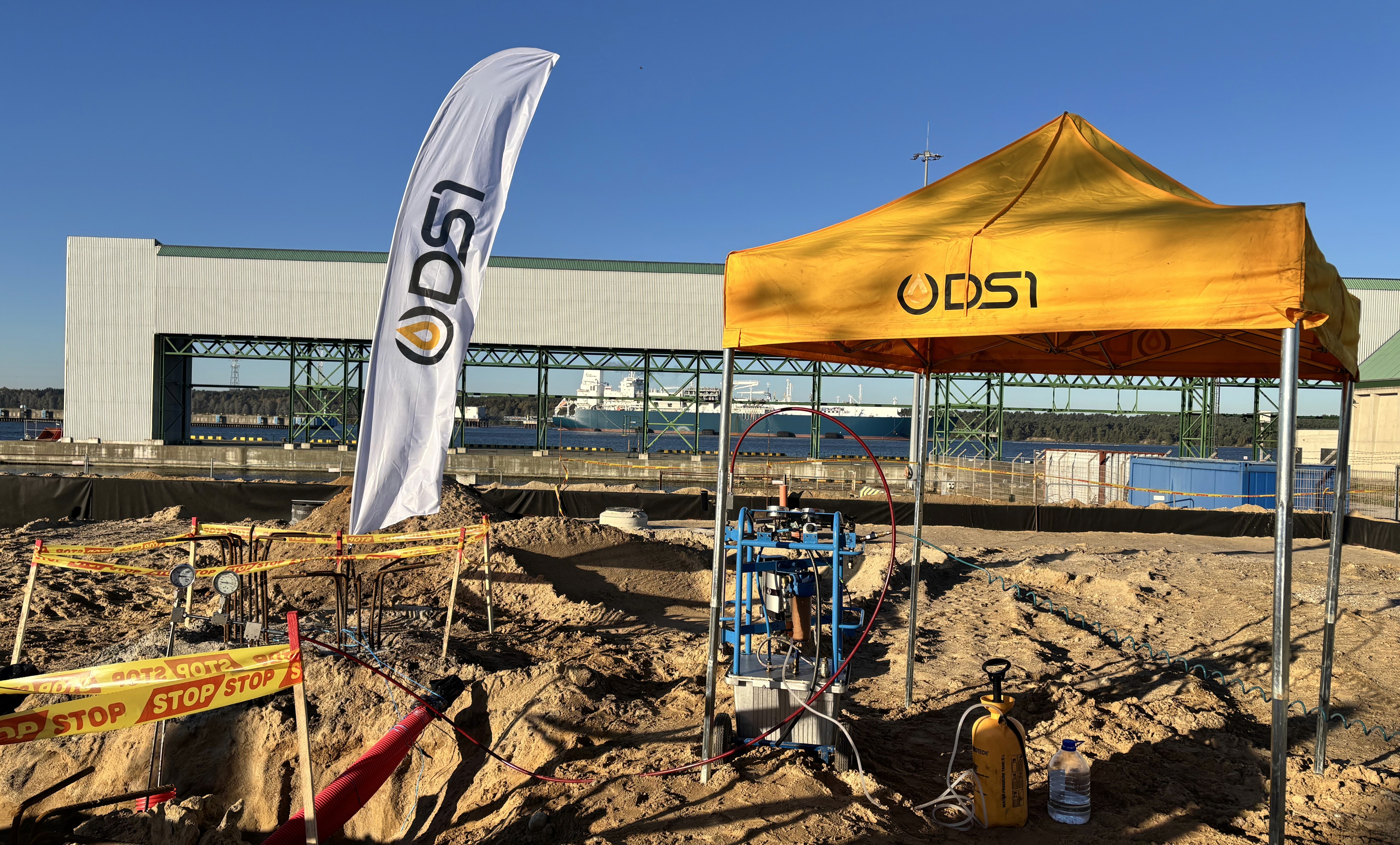 Green hydrogen pipeline works in Klaipėda