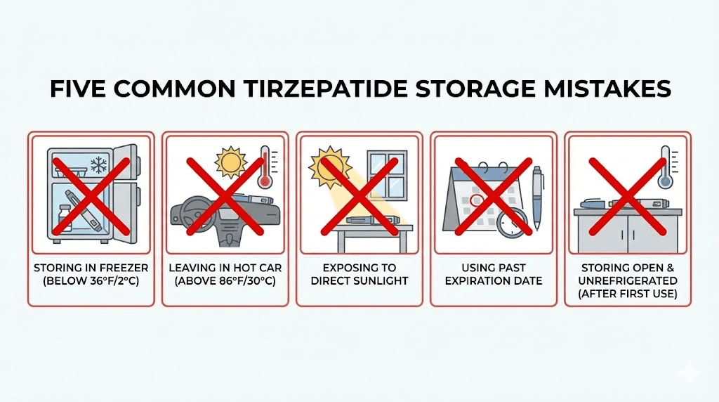 Common tirzepatide storage mistakes that cause early expiration