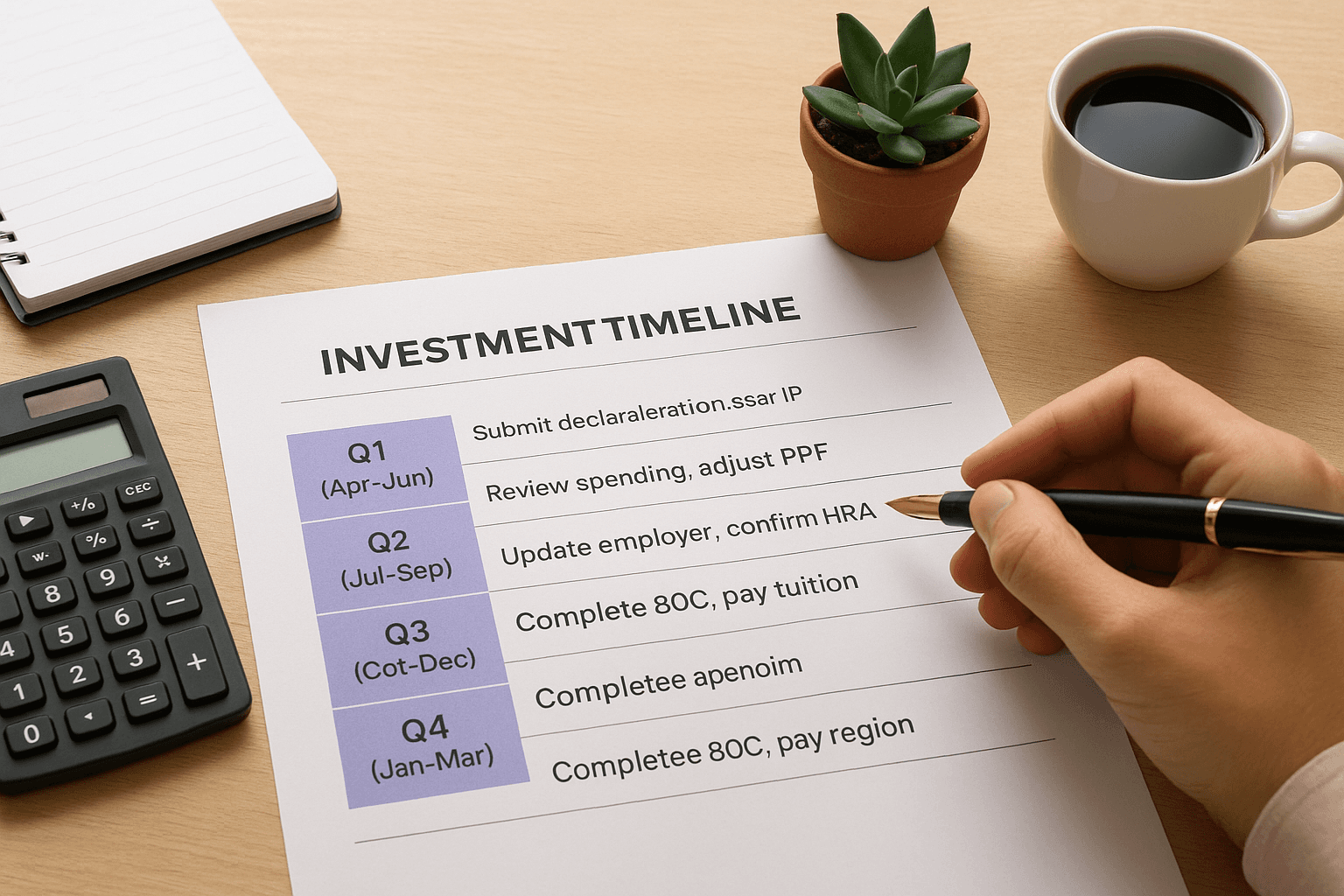 Your April to March investment timeline