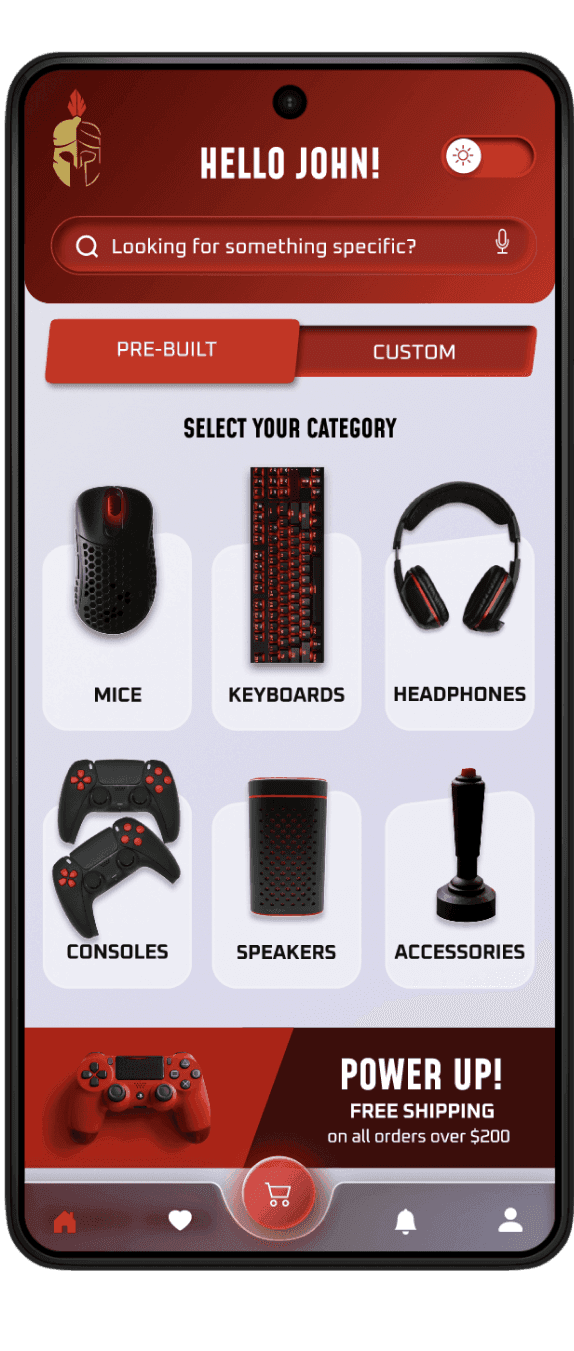 Home Screen-Pre-built