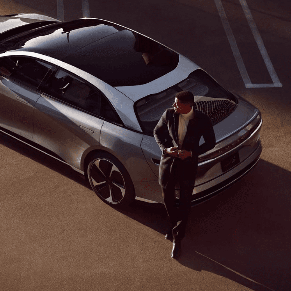 Lucid car marketing image
