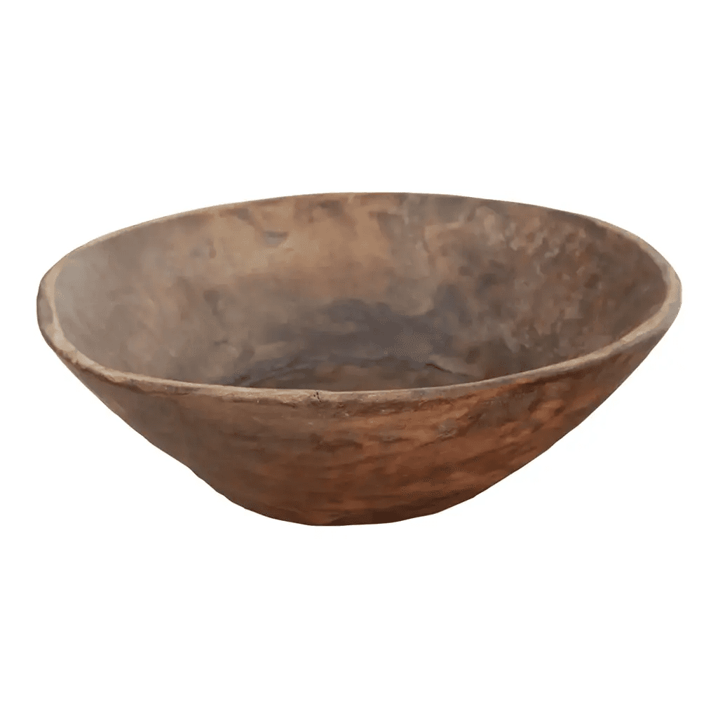 Product image for Antique Country Style Wooden Fruit Bowl