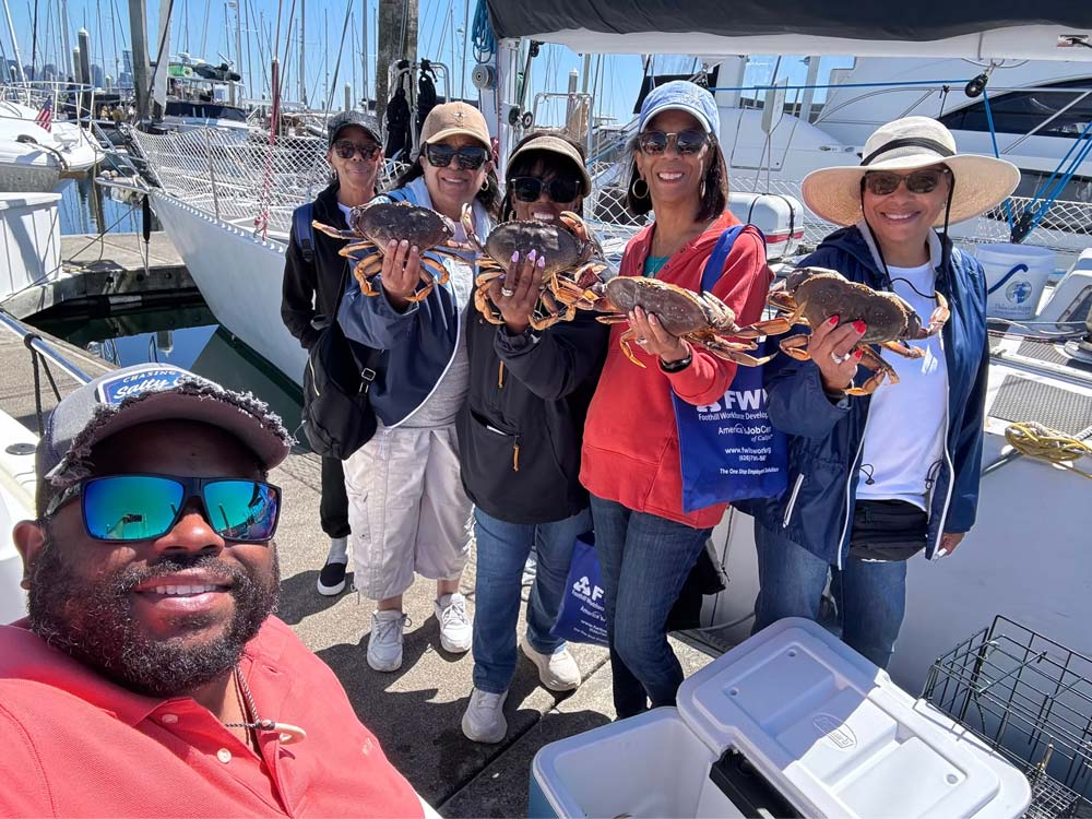 Girls Trip Fishing Charter at a seattle fishing charter boat