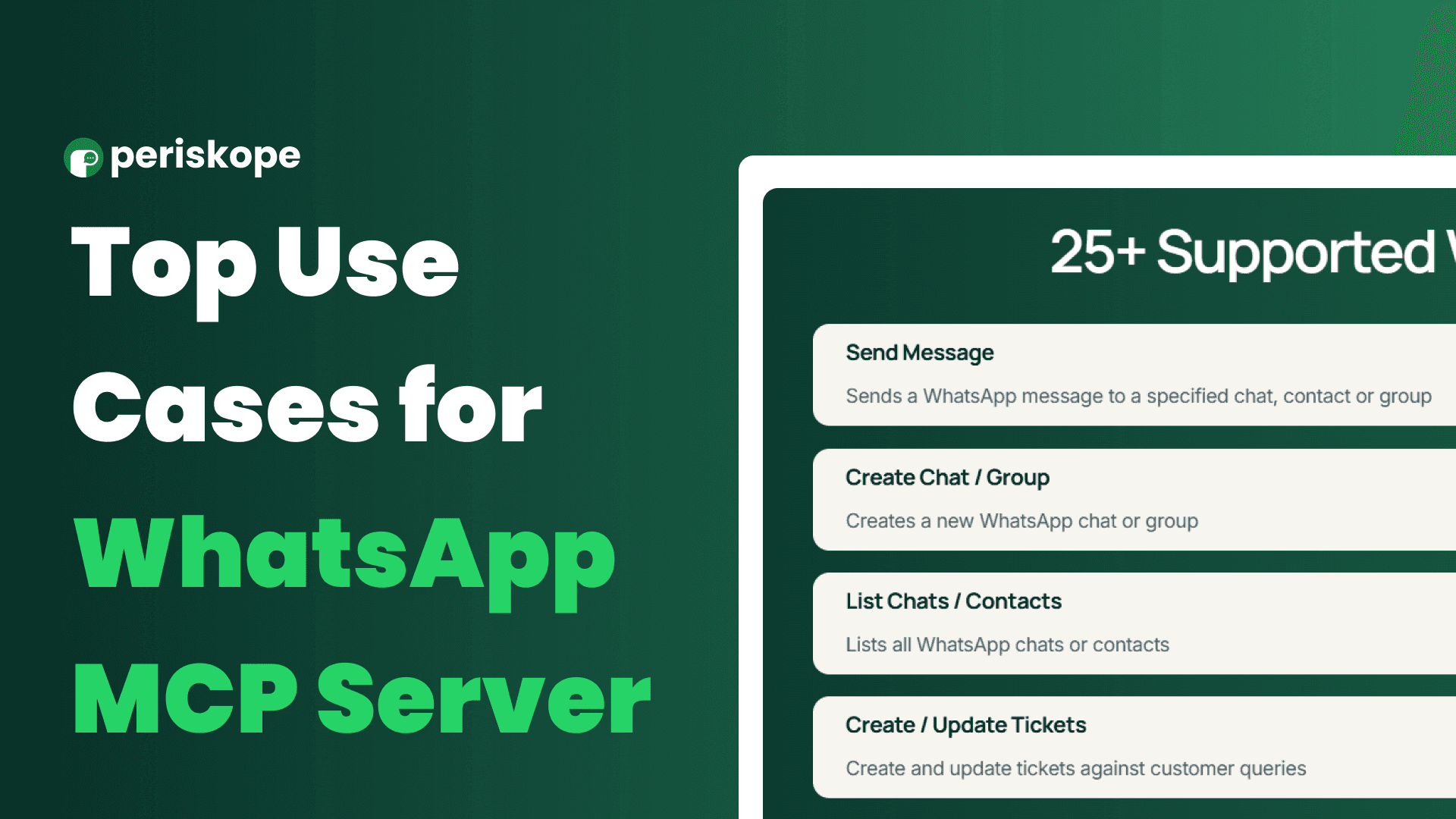 Top Use Cases for WhatsApp MCP Server