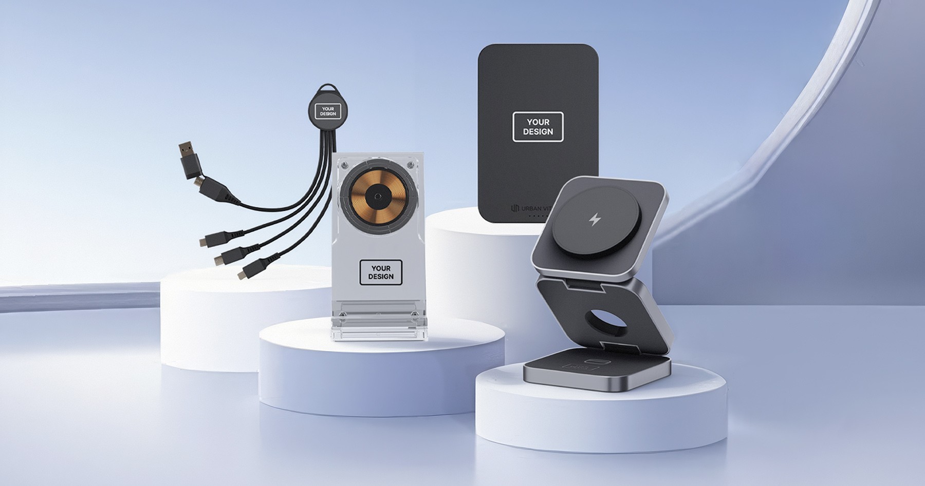 Custom Chargers and Powerbanks for Branded Tech Merch