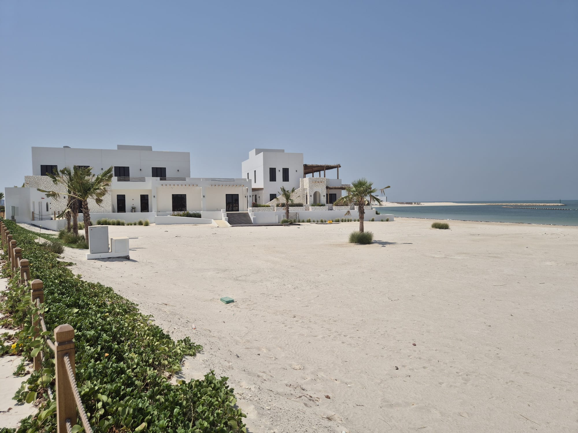 Bahrain Bay Beach Club buildings beside the beach