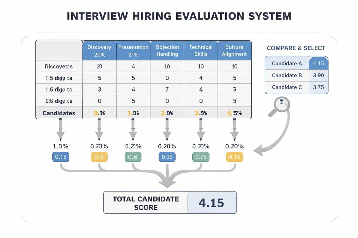 Interview scoring methodology