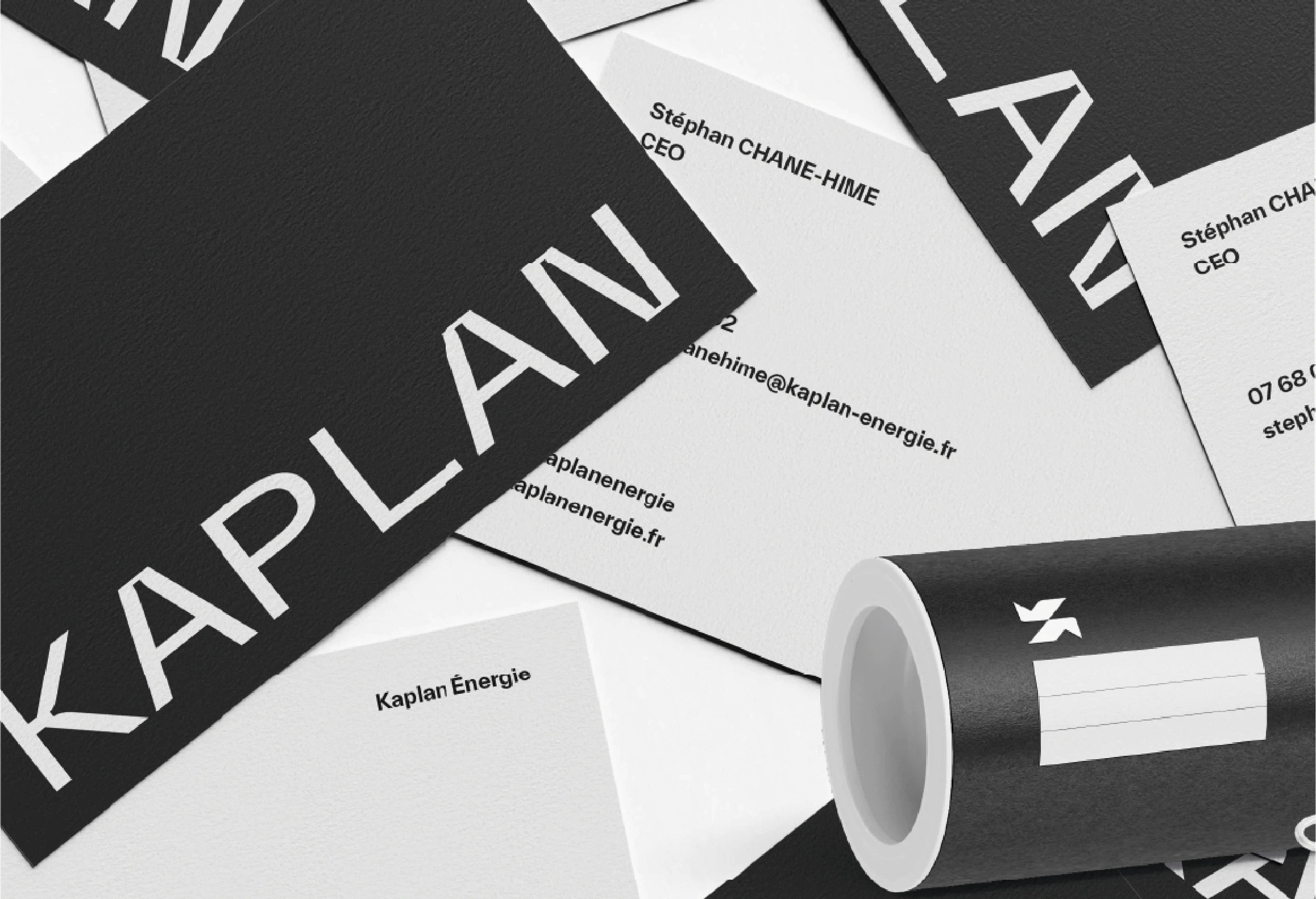 Palette de couleurs Kaplan Groupe, identité visuelle pour le secteur de l’énergie solaire