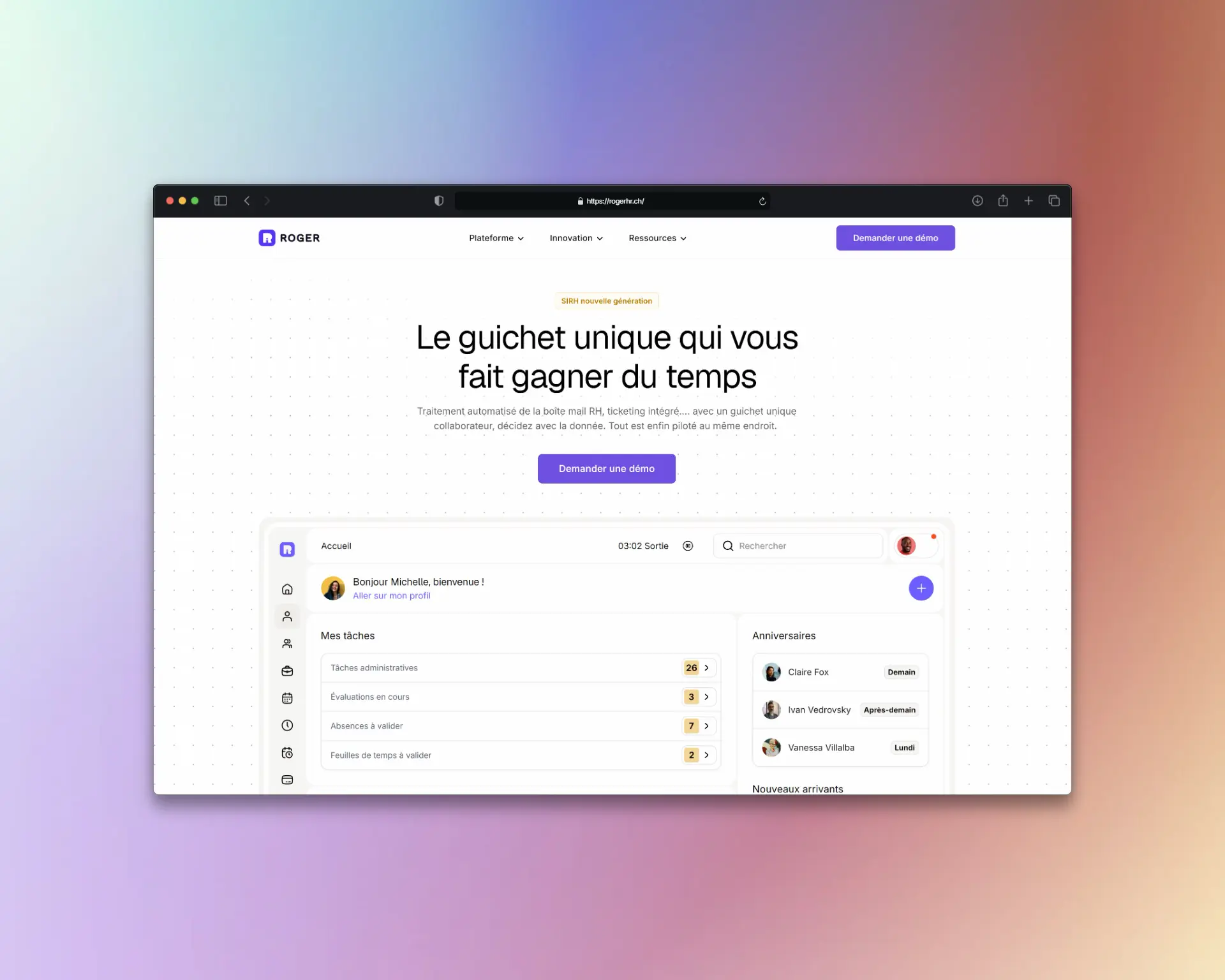 site framer multipages saas rogerhr