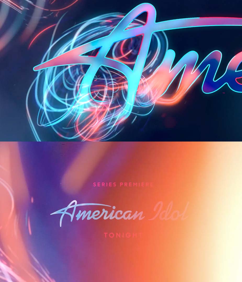 Visual from the American Idol rebrand showcasing a flexible identity system engineered for seamless deployment across broadcast, digital, OOH, and experiential platforms