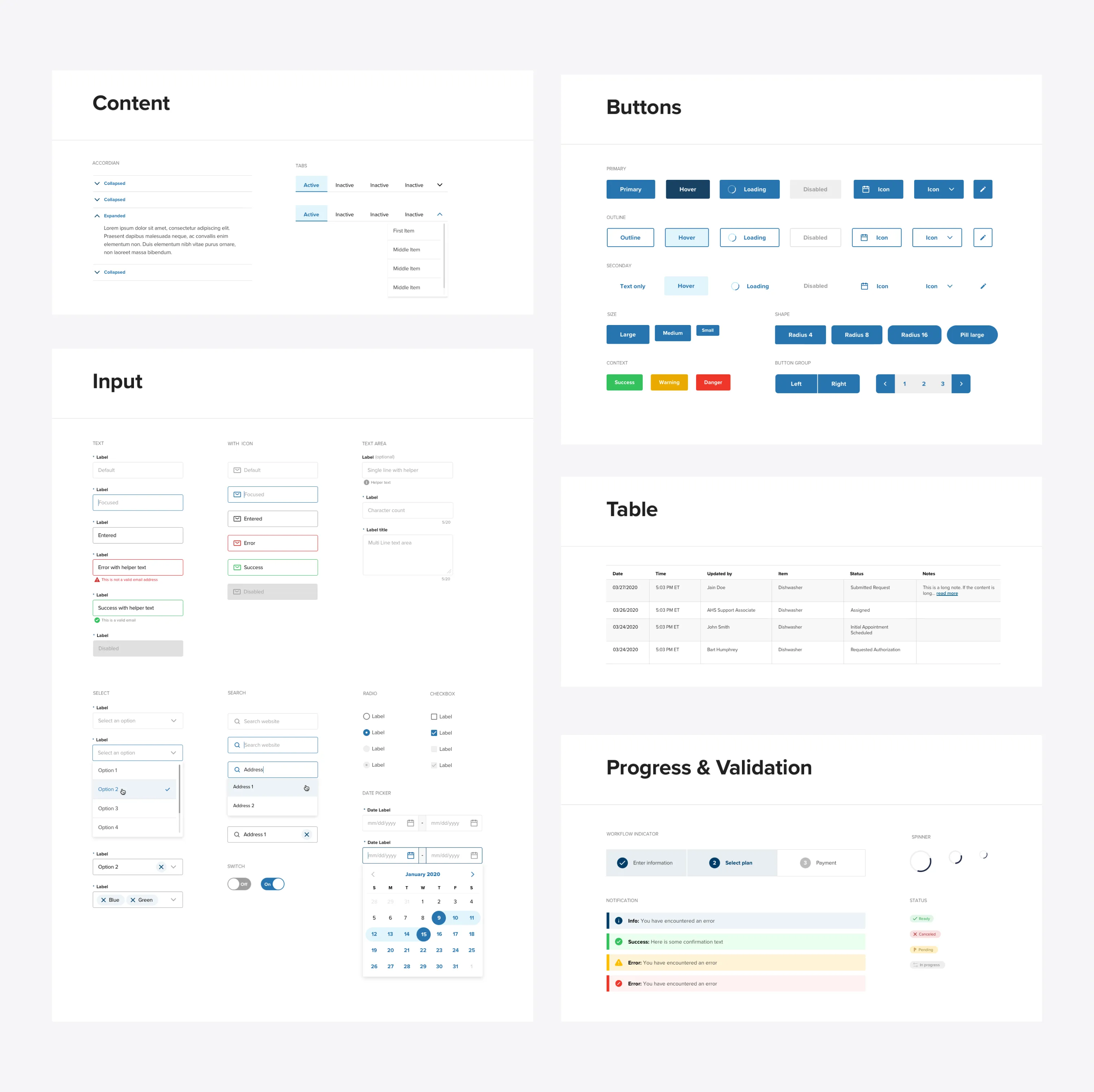 Base level design components