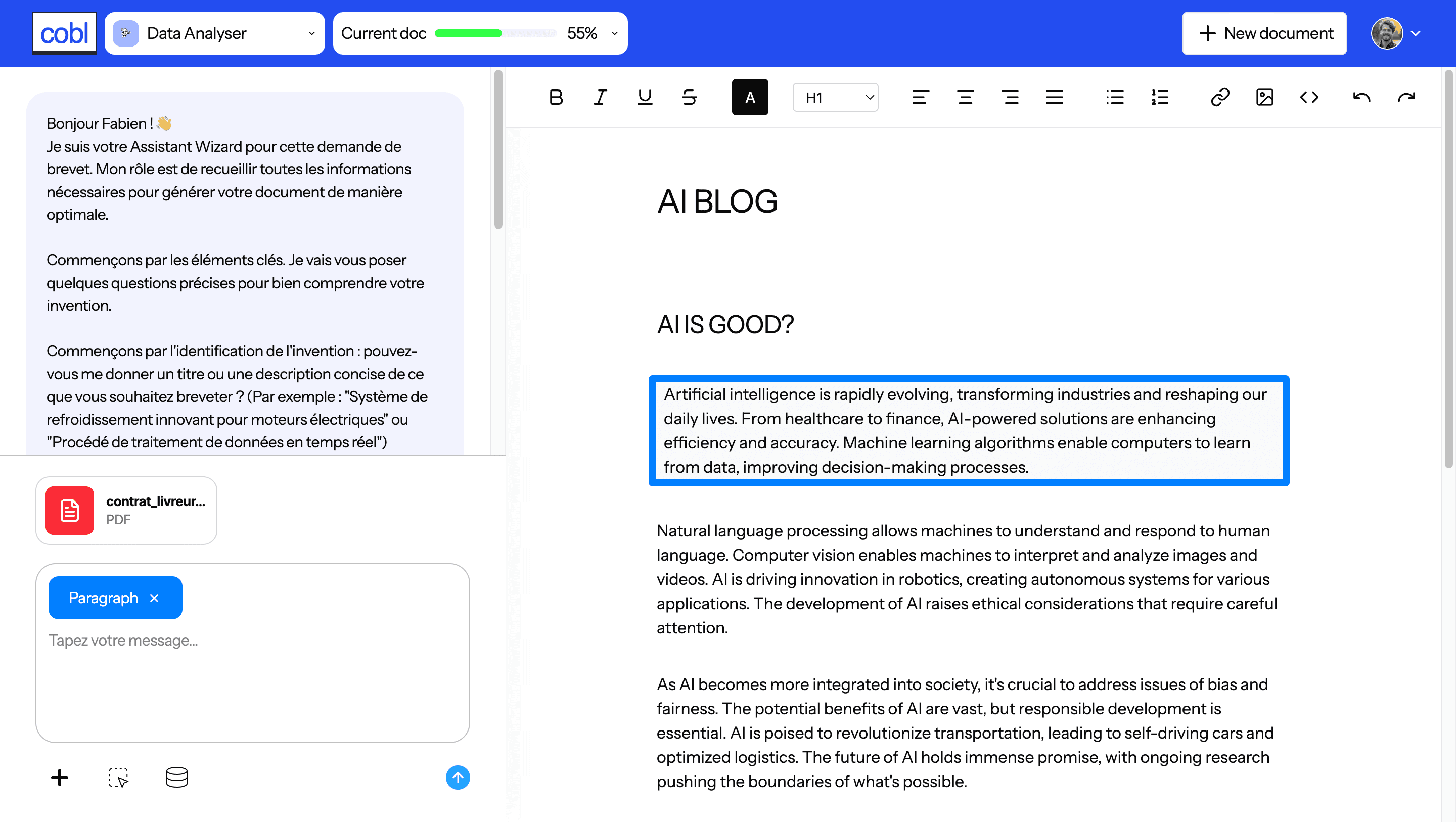 AI blog use case: product design, UX research, computer screens.
