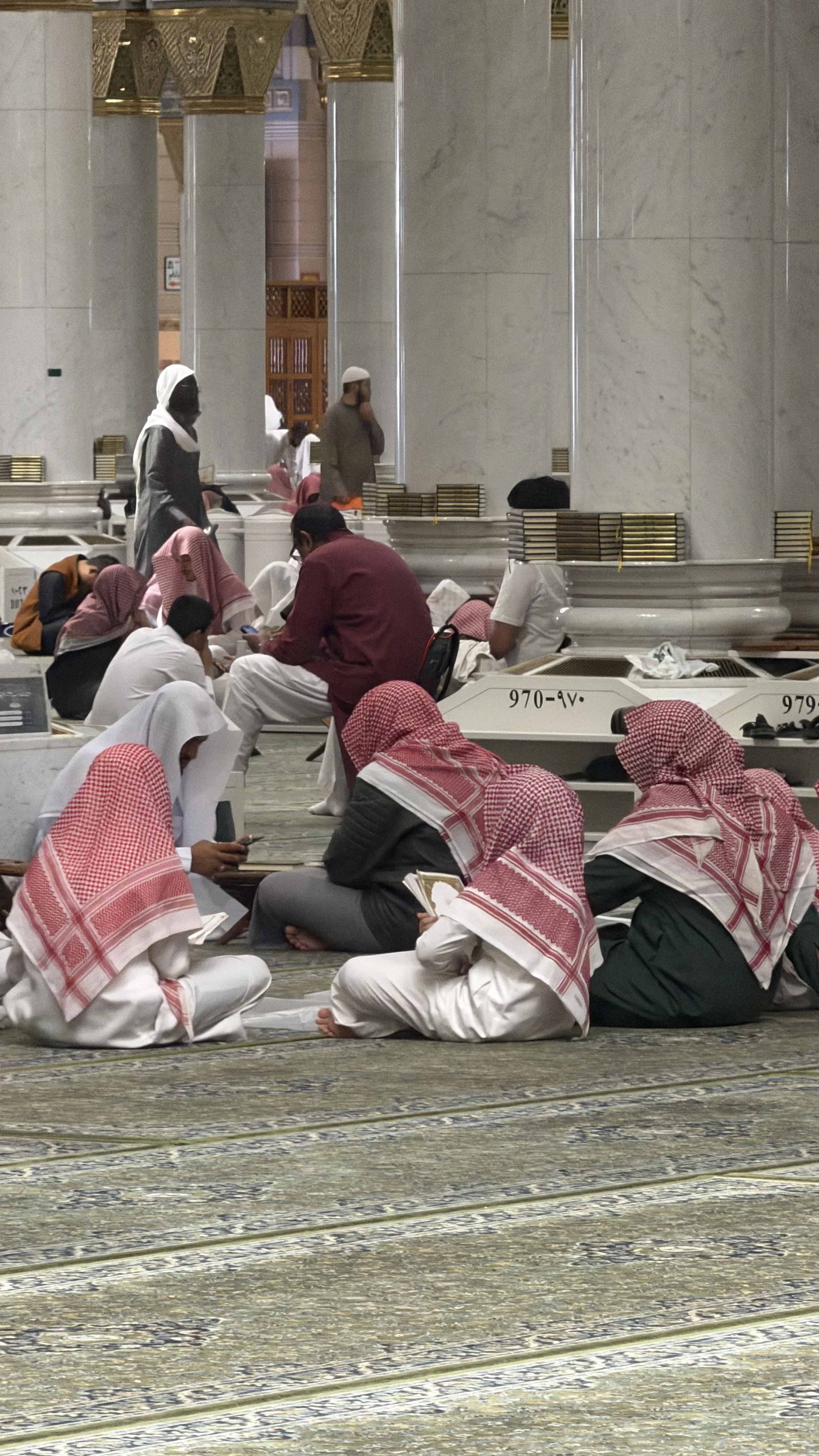 Masjid an-Nabawi in Medina, belangrijke moskee voor pelgrims tijdens Umrah en Hadj