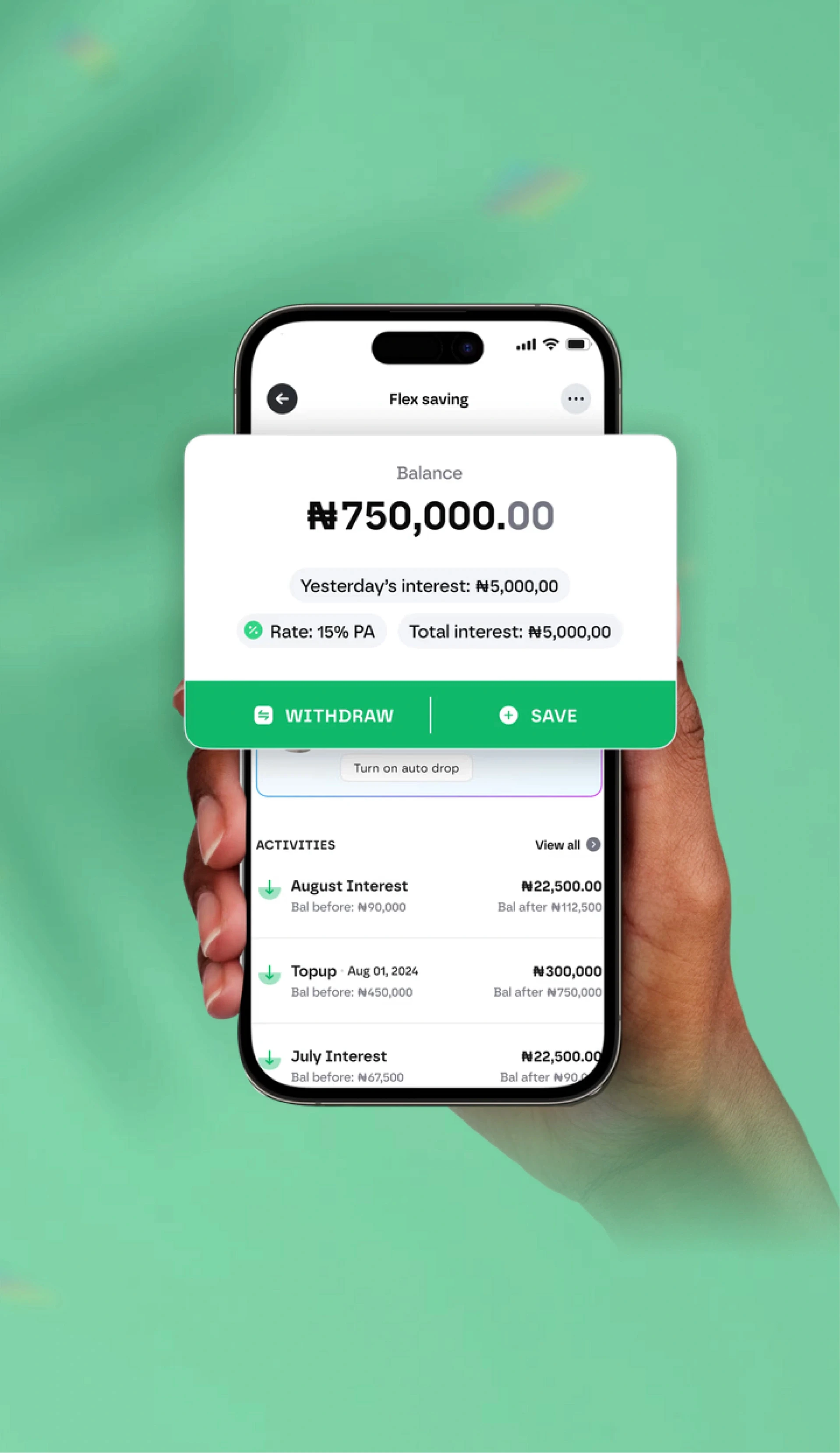 Rank app Saving by Victor Adedini
