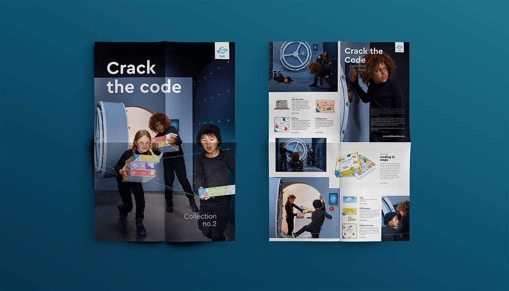 Grafisch ontwerp Rolf Crack the code poster