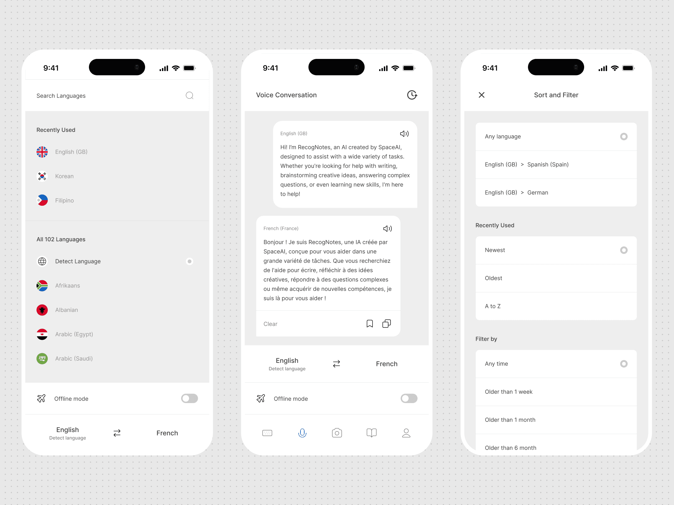 Image of VerbaVault Mobile App Design