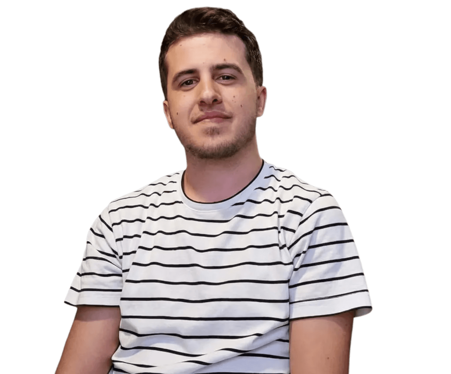 Portrait of portfolio creator – front view